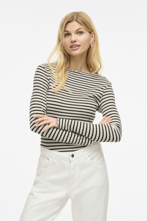 Vila virika l/s funnel neck top - noos